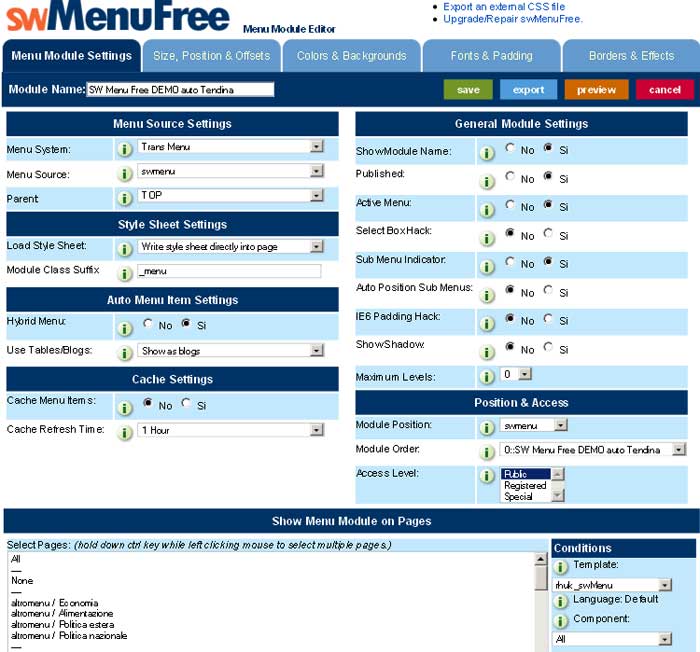 demo swmenufree demo swmenufree