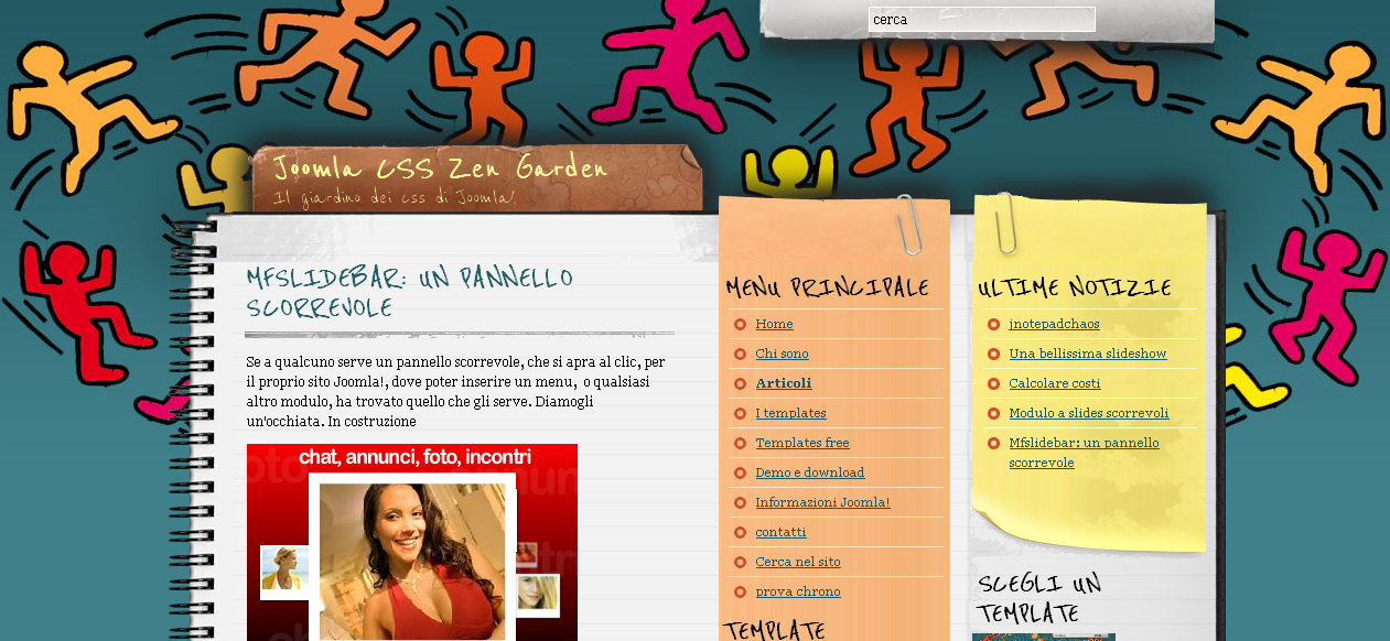 Come gestire template joomla
